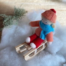 Load image into Gallery viewer, Ambrosius Hanging Sleigh Winter Doll