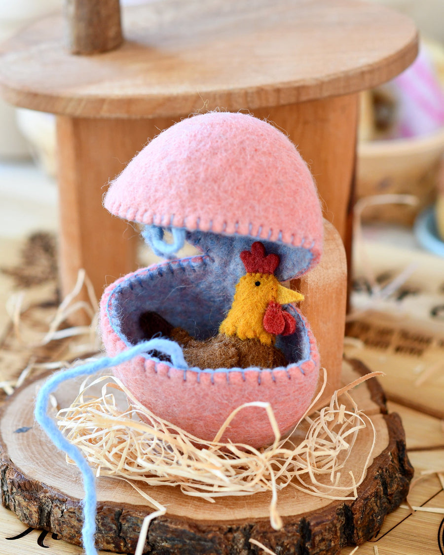 Tara Treasures Felt Surprise Egg with animal inside