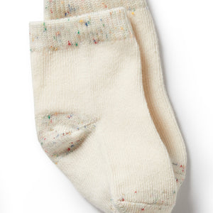 Wilson & Frenchy Organic Cotton Socks - Cream, Oatmeal, Grey