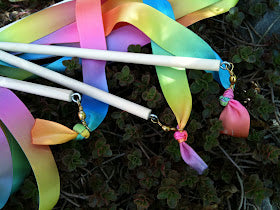 Rainbow Ribbon Dancing Wand