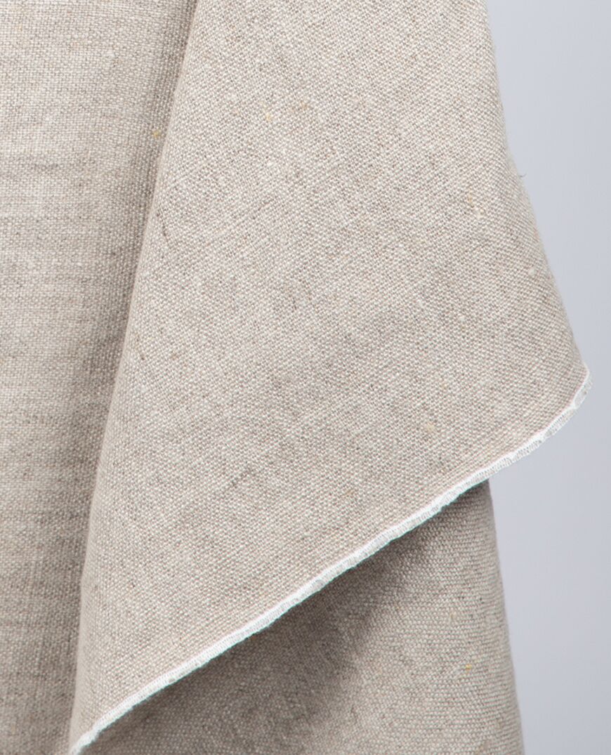 Papaya Piama 100% French Linen Tablecloth - Natural - Large