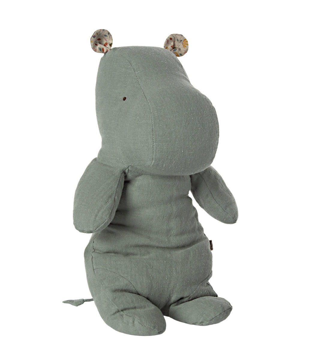 Maileg Safari Friends Medium Hippo Chinos Green