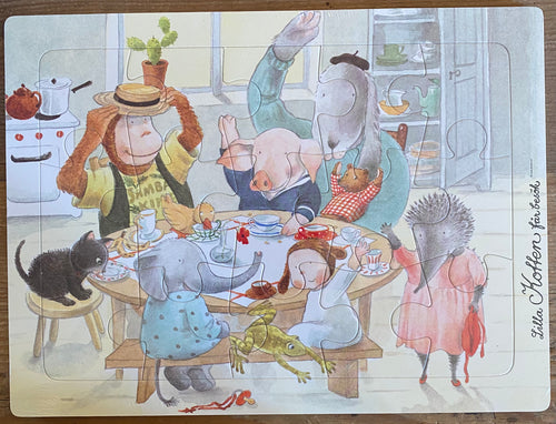 Hjelms - Cardboard Lilla Kotten Jigsaw Puzzle
