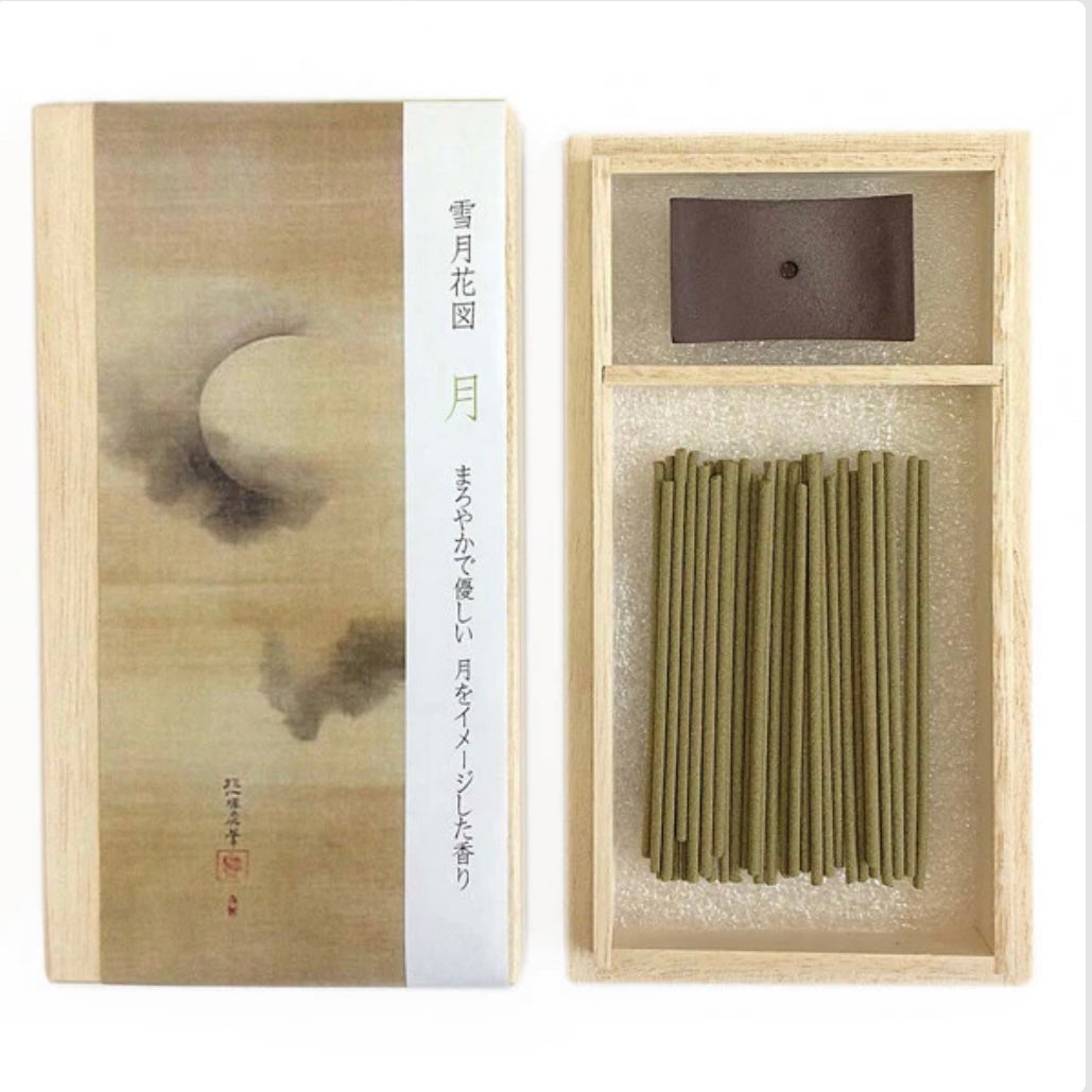 Moon (Tsuki) Incense - wooden box
