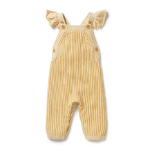 Load image into Gallery viewer, Wilson &amp; Frenchy Dijon Knitted Overalls