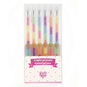 Djeco 6 Pastel Rainbow Gel Pens