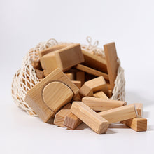 Load image into Gallery viewer, Natural blocks - Geometric - 60 pcs
