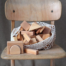 Load image into Gallery viewer, Natural blocks - Geometric - 60 pcs