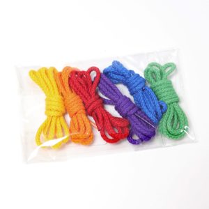 Rainbow laces/strings for threading