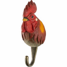 Load image into Gallery viewer, Hand Carved Rooster Hook