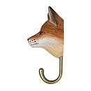 Hand Carved Fox Hook