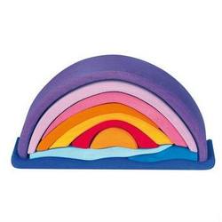 Sunset rainbow arch