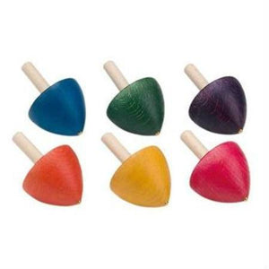 Assorted Wooden Spinning Tops