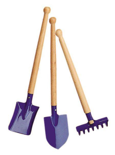 Enamel garden tools - blue