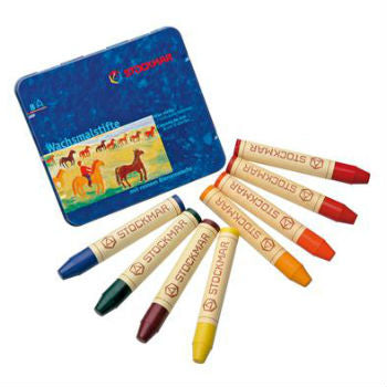 Stockmar Waldorf mix stick crayons tin of 8