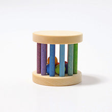 Load image into Gallery viewer, Grimm’s Rolling wheel rattle - rainbow mini