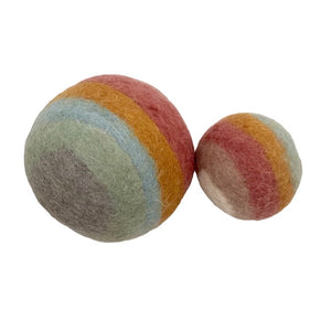 Felt ball - earthy pastel - 2 sizes