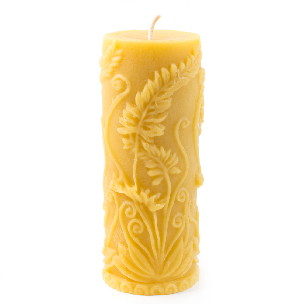 Beeswax Candle - Fern pillar