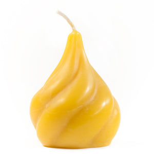 Beeswax Candle - Large spinning droplet