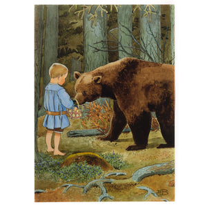 Postcard - Bear in the Woods