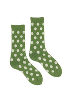 Load image into Gallery viewer, Lisa b Women&#39;s wool cashmere dot crew sock