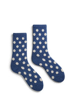 Load image into Gallery viewer, Lisa b Women&#39;s wool cashmere dot crew sock