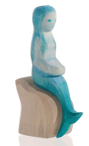 Ostheimer Mermaid sitting on rock - 2 pce