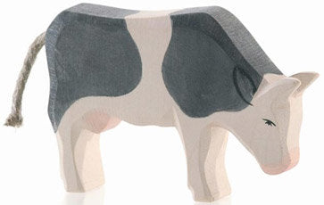 Ostheimer Cow - Black and white - eating