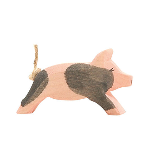 Ostheimer Pig - spotted piglet running