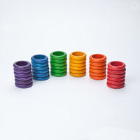 Grapat - 36 rings in 6 rainbow colours