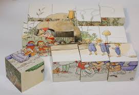 Elsa Beskow Cube puzzle