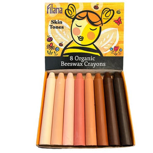 Filana Organic Beeswax Crayons - x8 Skin Tones