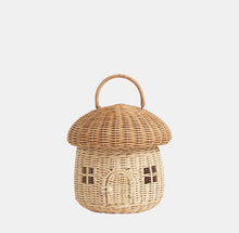 Load image into Gallery viewer, Rattan Mushroom basket - Natural