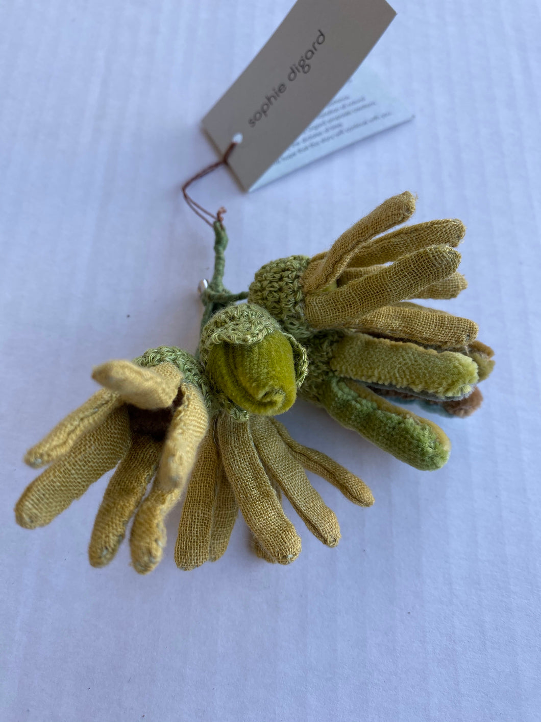 Sophie Digard brooch - BMARG/LIN Pistachio Weeds