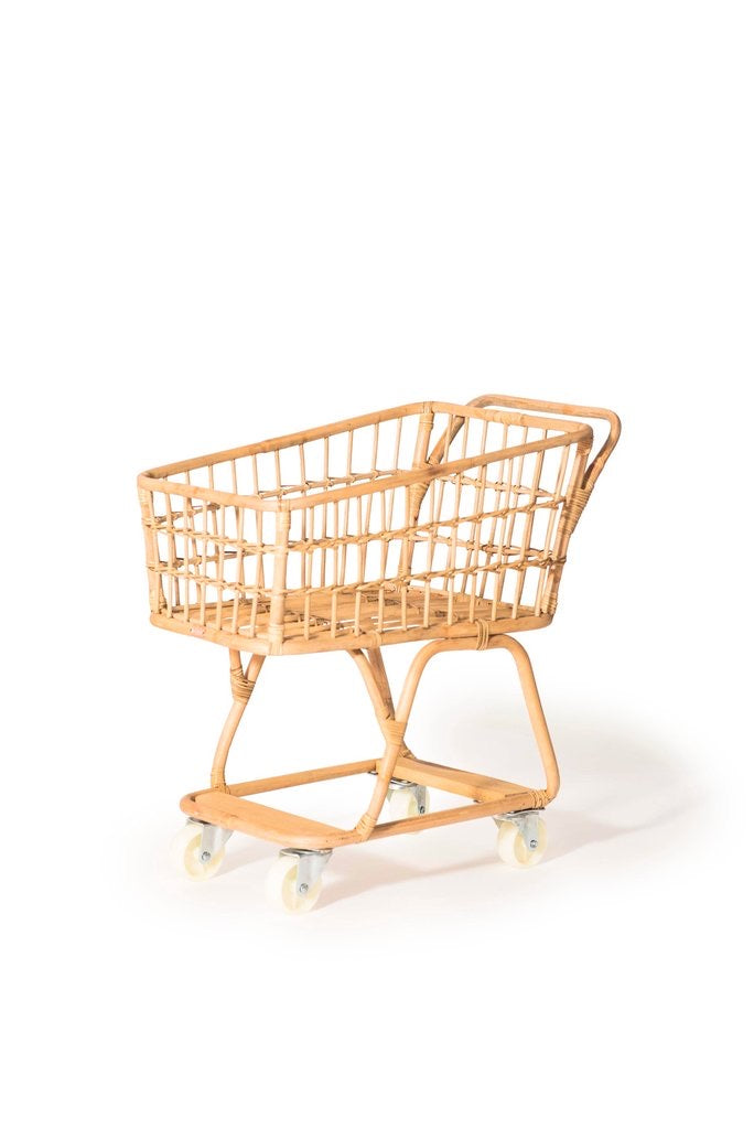 Poppie Rattan Shopper Trolley