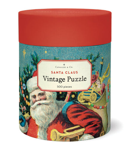Cavallini & Co. Christmas Santa - 500 piece vintage jigsaw puzzle