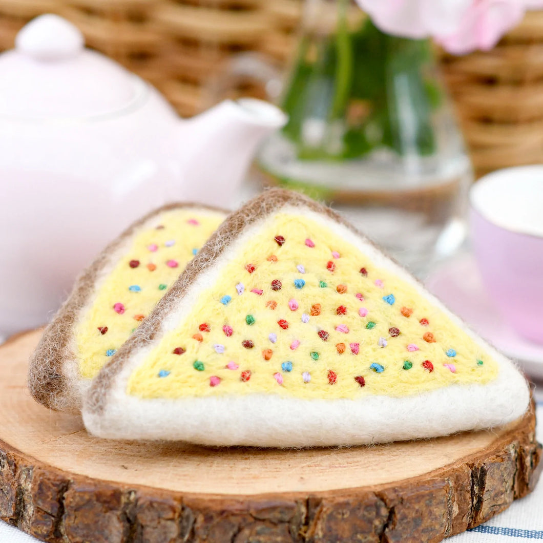 Felt Fairy Bread - individual slice
