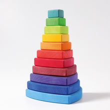 Load image into Gallery viewer, Rainbow Conical Stacking Tower - Triangular