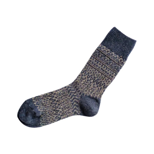 Nishiguchi Kutsushita Wool Jacquard Socks - Large