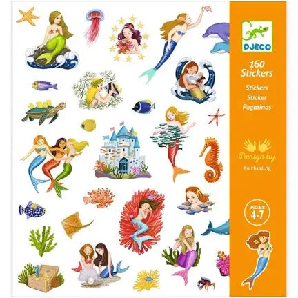 Djeco 160 Stickers - Mermaid