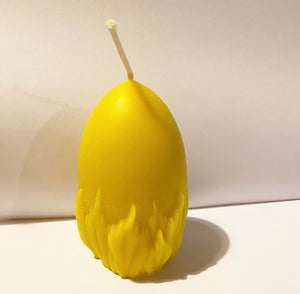 Beeswax Candle - Egg in the Meadow