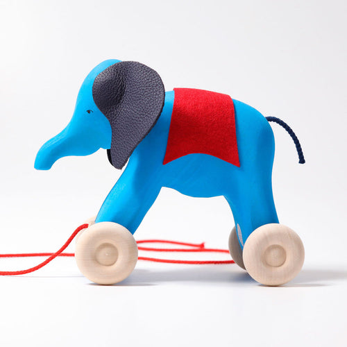 Grimm’s Wooden Elephant Pull Toy