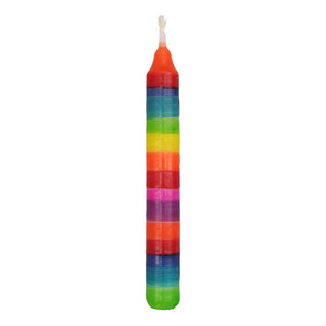 Birthday Candle - Rainbow, Horizontal Stripe