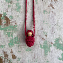 Load image into Gallery viewer, Crocheted dolly necklace - assorted colours