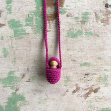 Load image into Gallery viewer, Crocheted dolly necklace - assorted colours