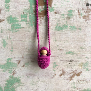 Crocheted dolly necklace - assorted colours