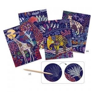 Djeco Scratch Boards - Lush Nature