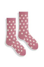 Load image into Gallery viewer, Lisa b Women&#39;s wool cashmere dot crew sock