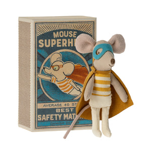 Superhero mouse in box