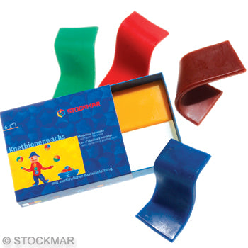 Stockmar Modelling Beeswax - 6 assorted colours